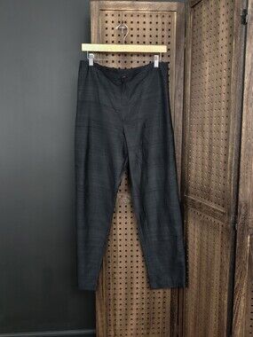 Vintage Silk Ecru Black Dress Dress Pants